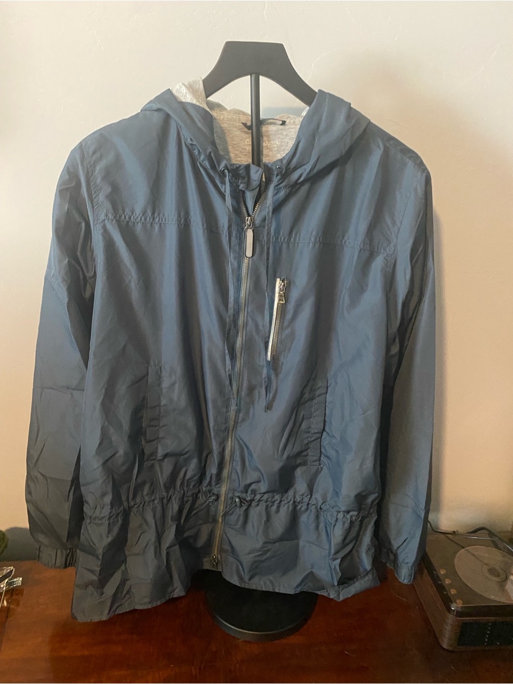 Gap Body Lightweight Hooded Windbreaker Jacket - Blue